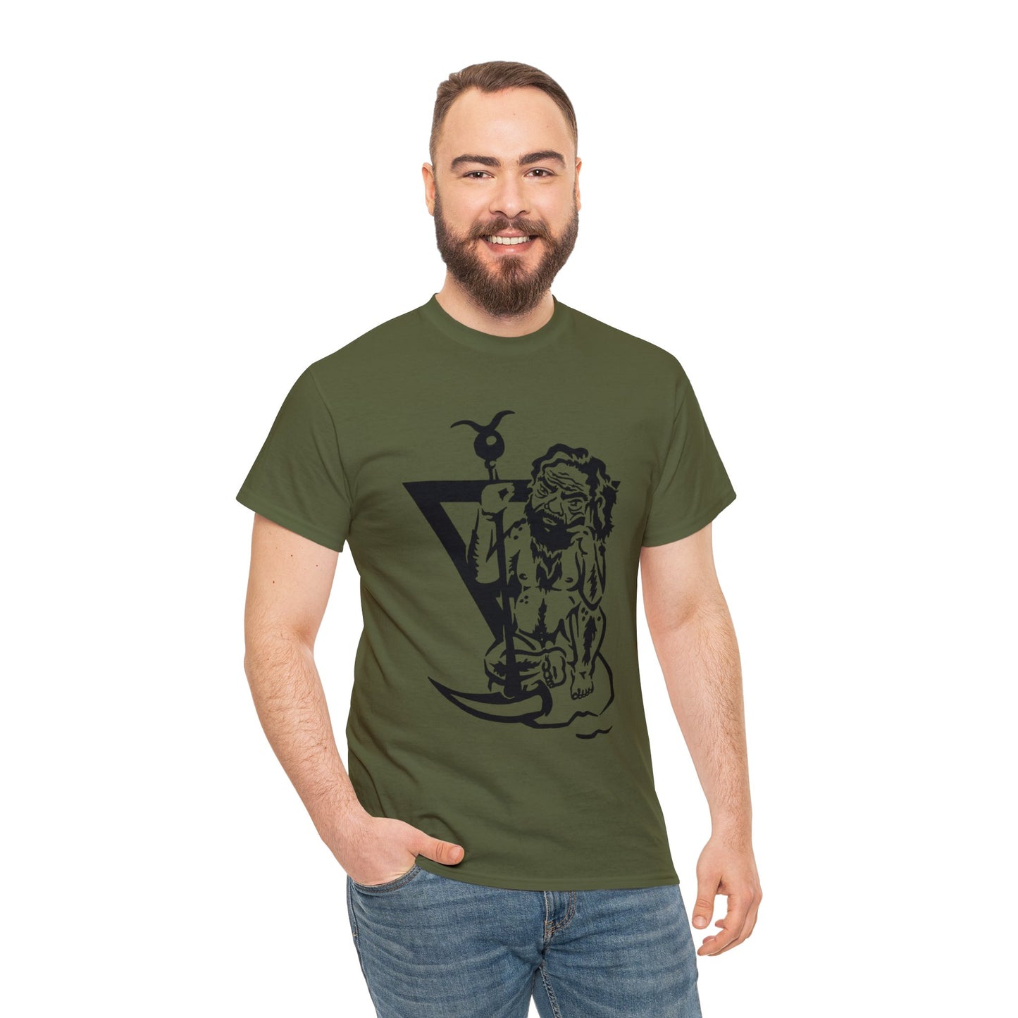 Ghob- Elemental King of Earth- Design on Unisex Heavy Cotton Tee