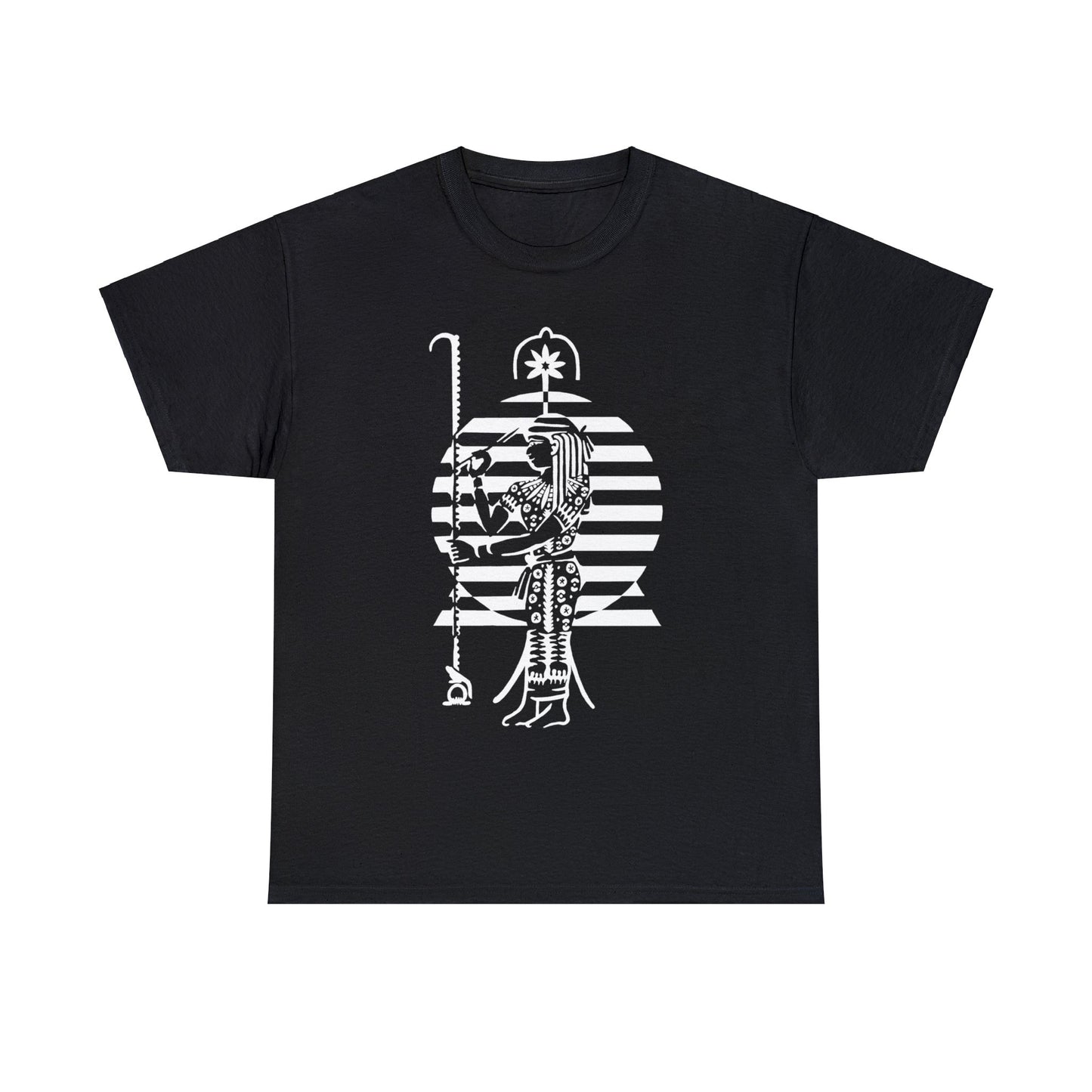 Seshat -White Design on Unisex Heavy Cotton Tee