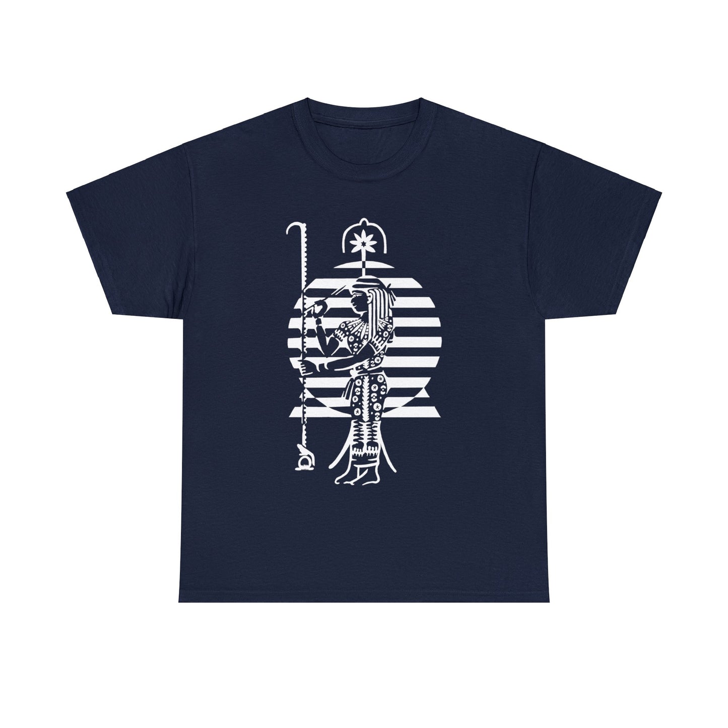 Seshat -White Design on Unisex Heavy Cotton Tee
