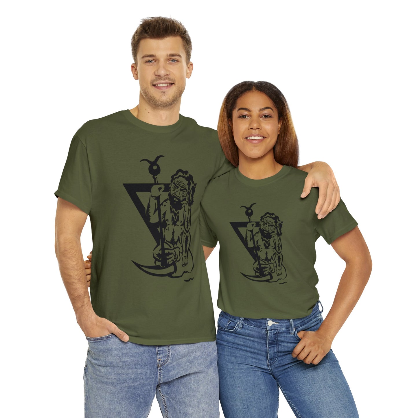 Ghob- Elemental King of Earth- Design on Unisex Heavy Cotton Tee
