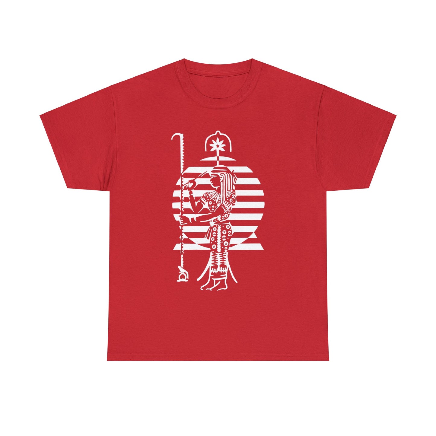 Seshat -White Design on Unisex Heavy Cotton Tee