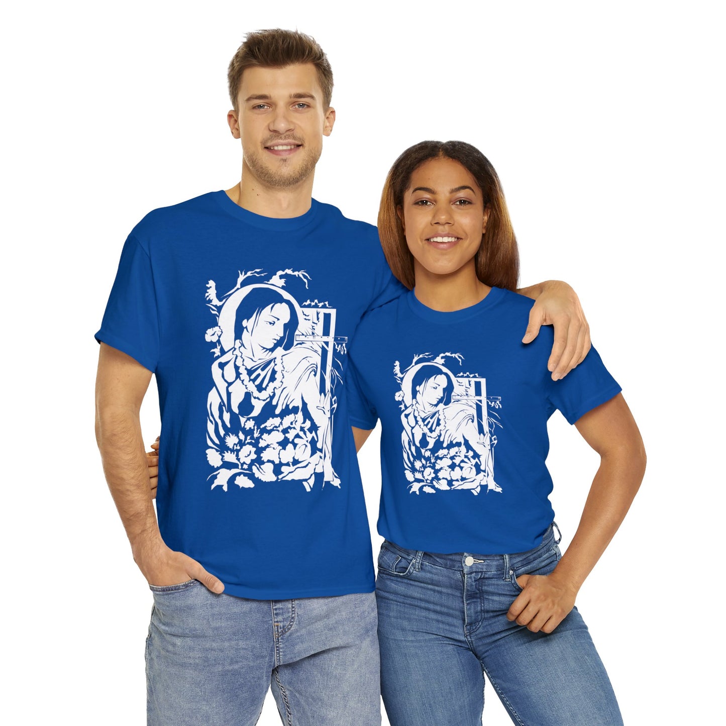 Krishna - God of Compassion - Design on Unisex Heavy Cotton Tee