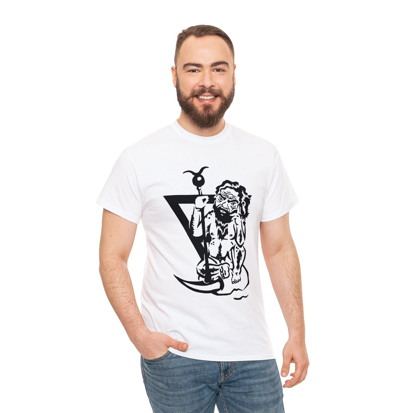 Ghob- Elemental King of Earth- Design on Unisex Heavy Cotton Tee
