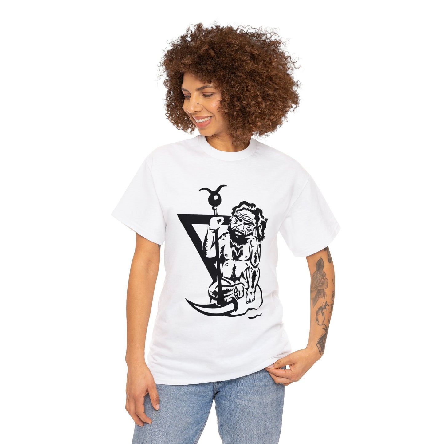 Ghob- Elemental King of Earth- Design on Unisex Heavy Cotton Tee