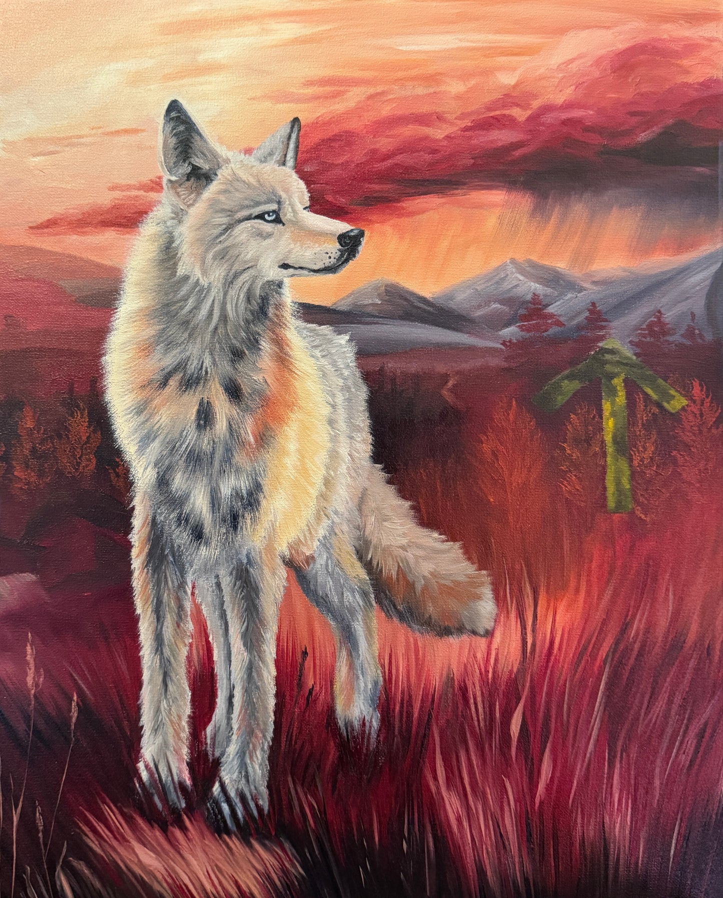 Elder Futhark Runes: Tiwaz, The Fallen Wolf (Tyr-God of War/Justice/Sacrifice)