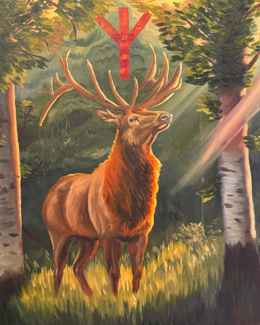 Elder Futhark Runes: Algiz, Elk (Protection/Higher Self)