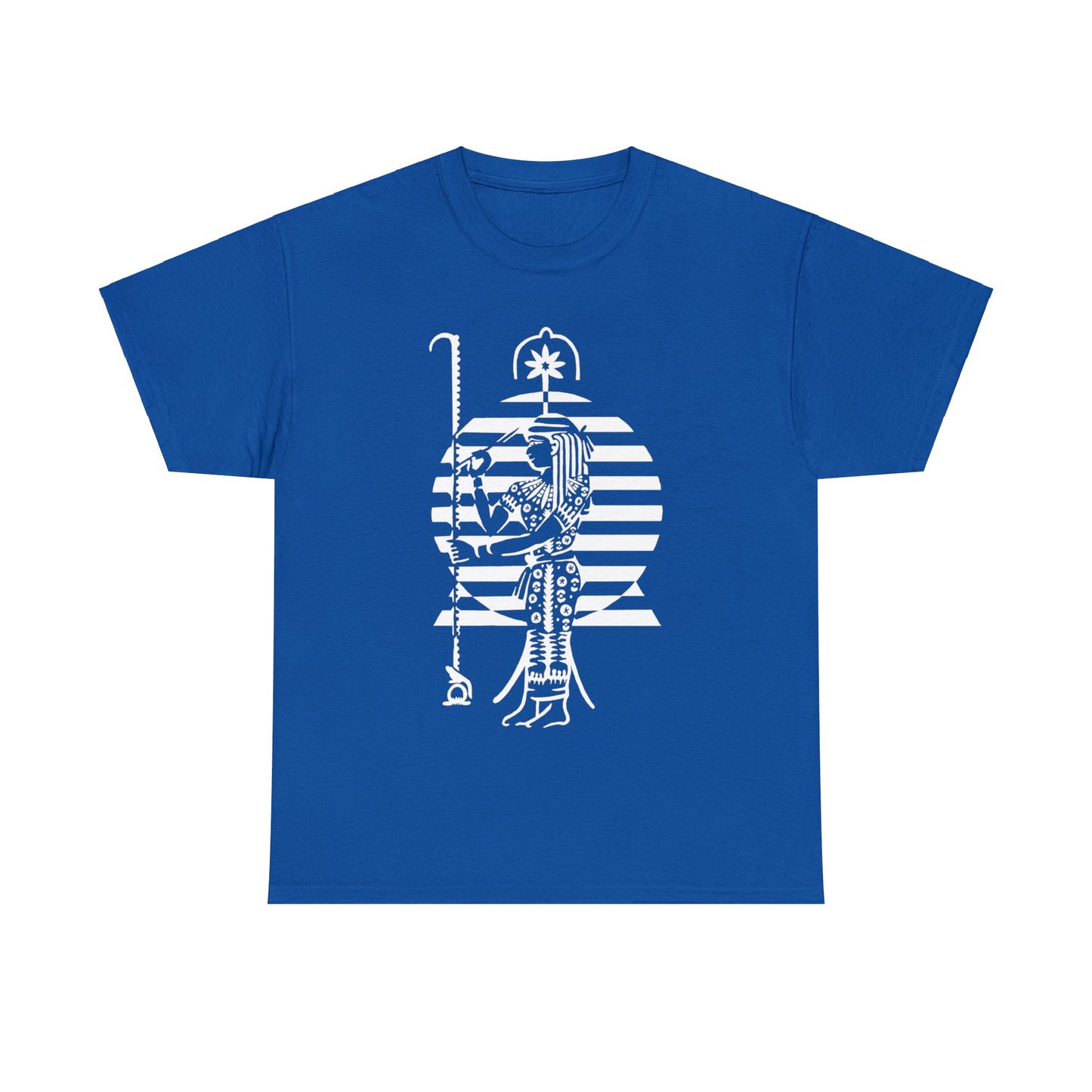 Seshat -White Design on Unisex Heavy Cotton Tee