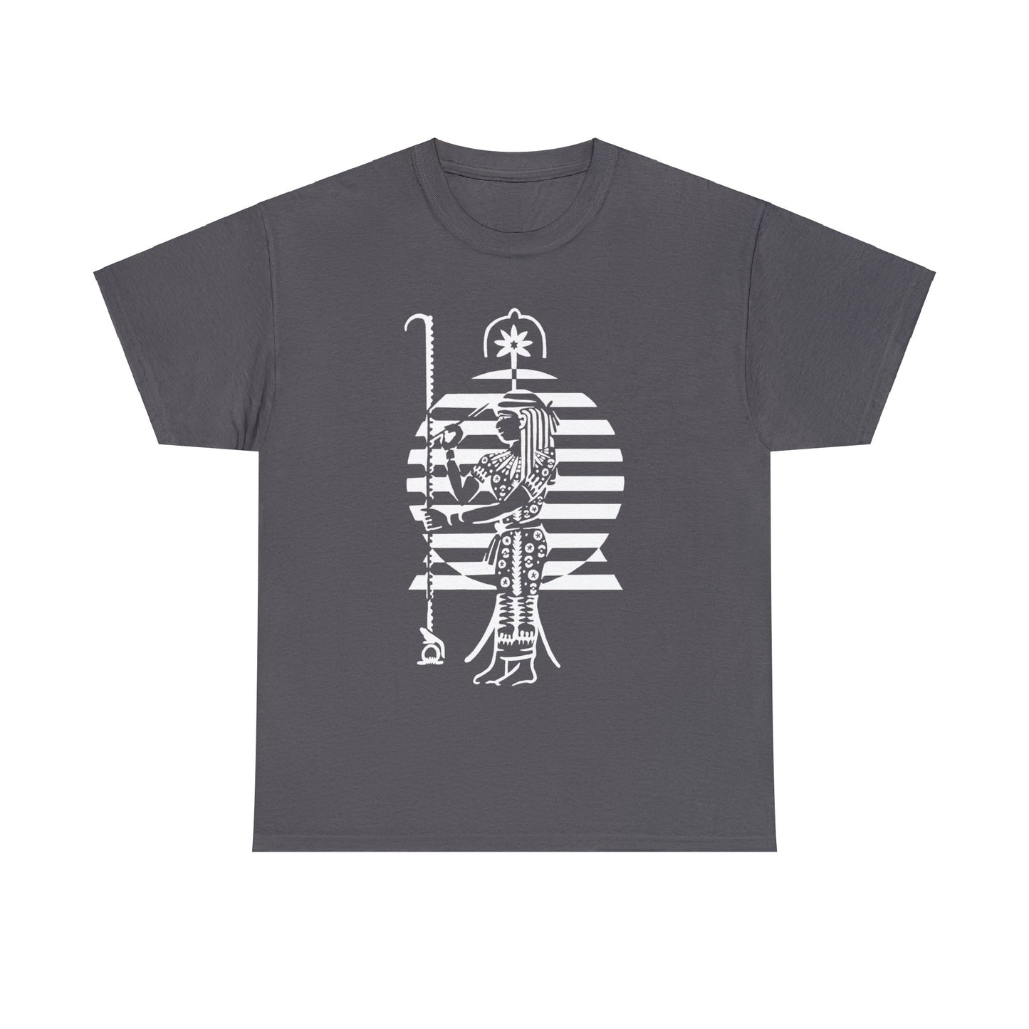 Seshat -White Design on Unisex Heavy Cotton Tee