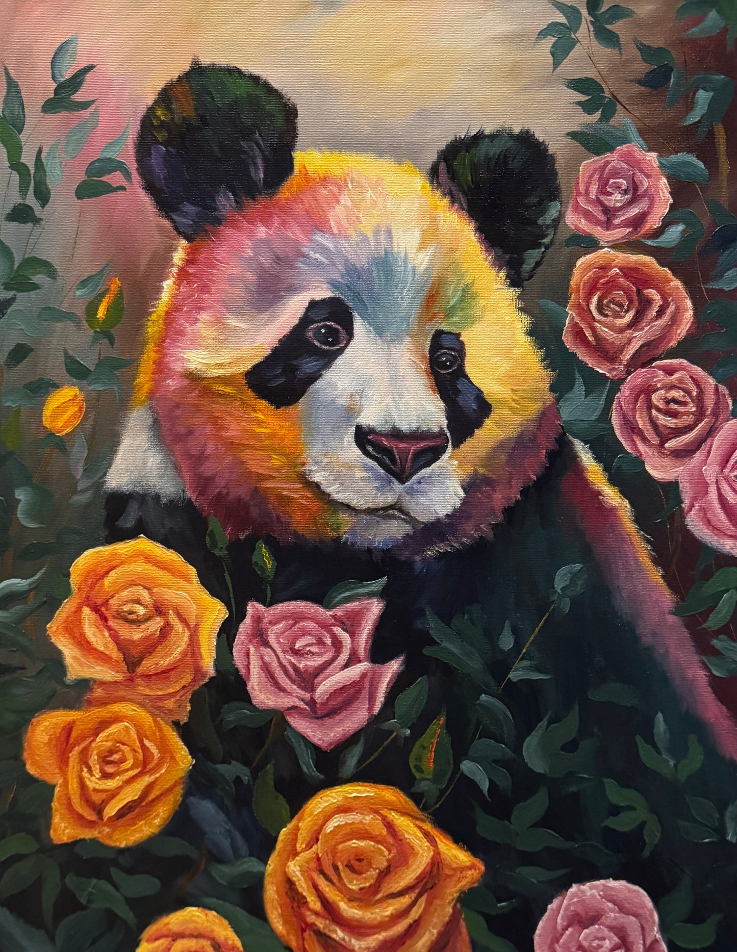 Rainbow: Panda In The Rose Garden