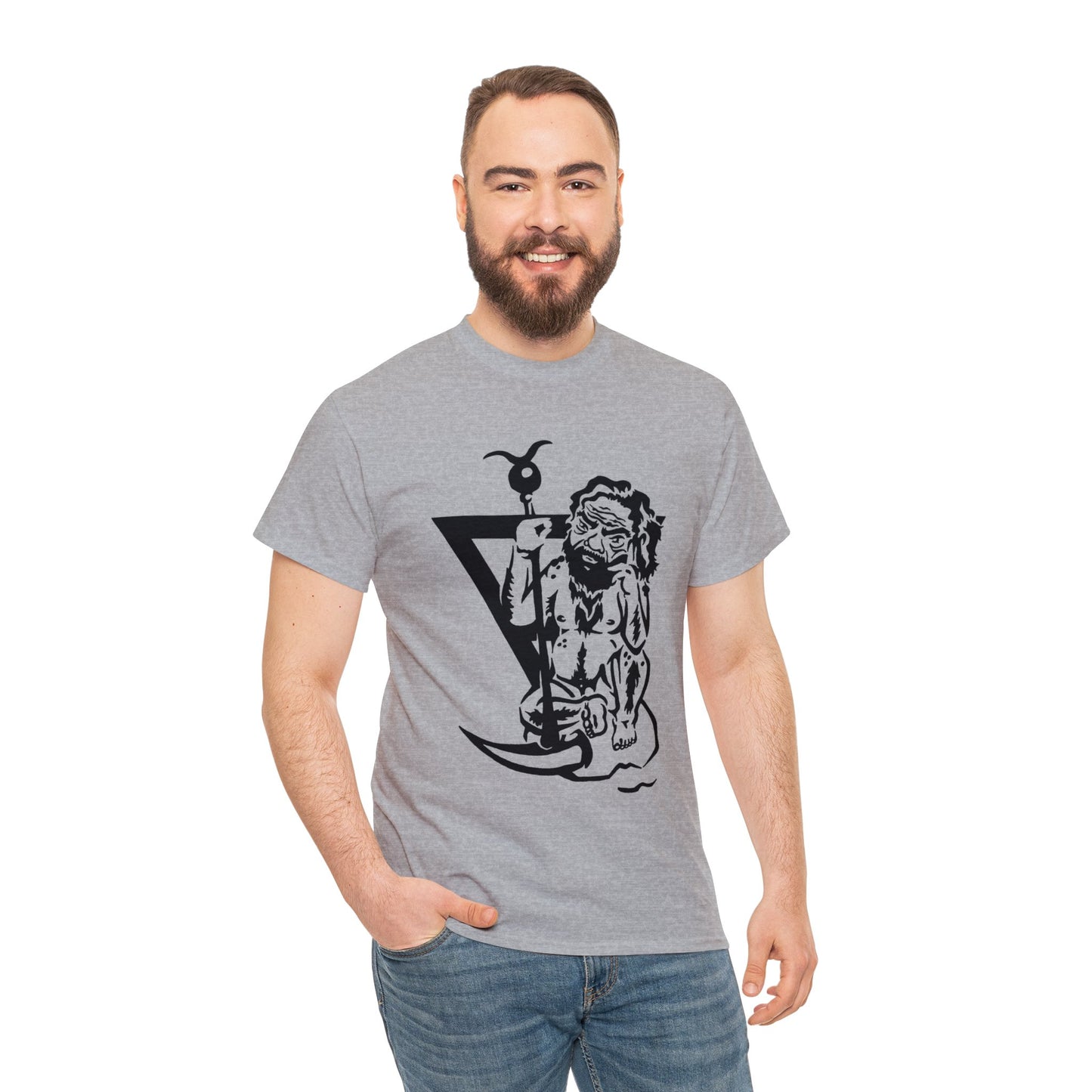 Ghob- Elemental King of Earth- Design on Unisex Heavy Cotton Tee