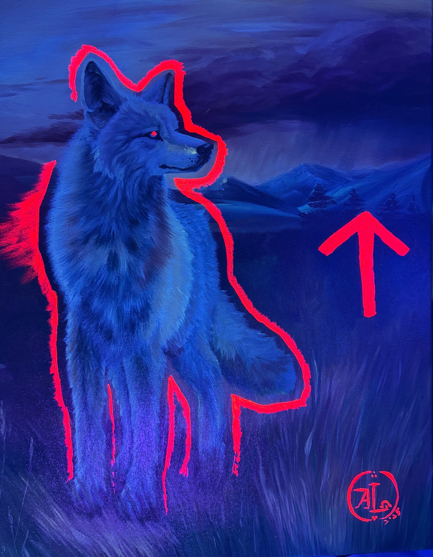 Elder Futhark Runes: Tiwaz, The Fallen Wolf (Tyr-God of War/Justice/Sacrifice)