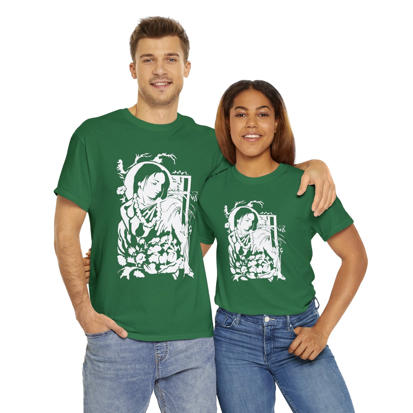 Krishna - God of Compassion - Design on Unisex Heavy Cotton Tee