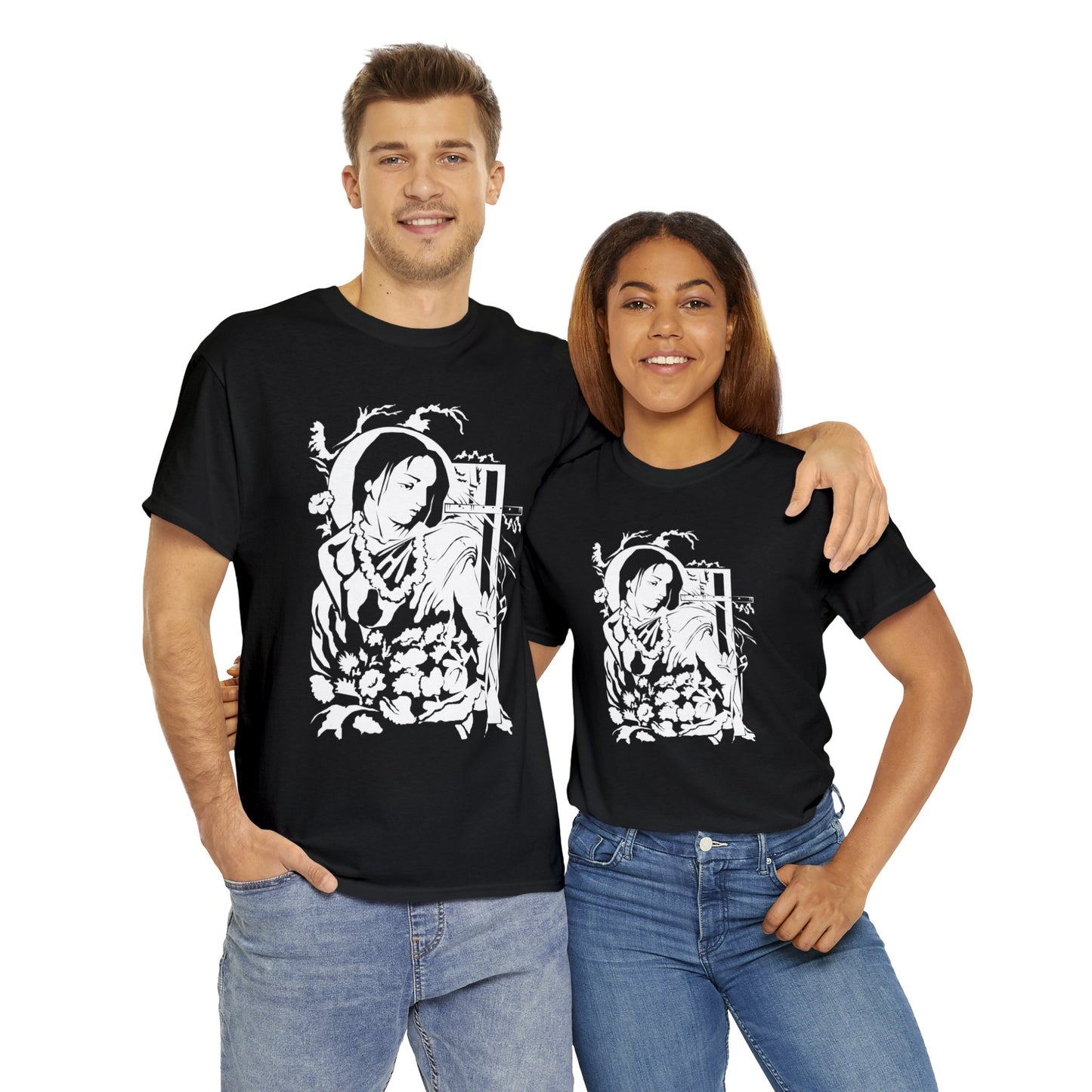 Krishna - God of Compassion - Design on Unisex Heavy Cotton Tee