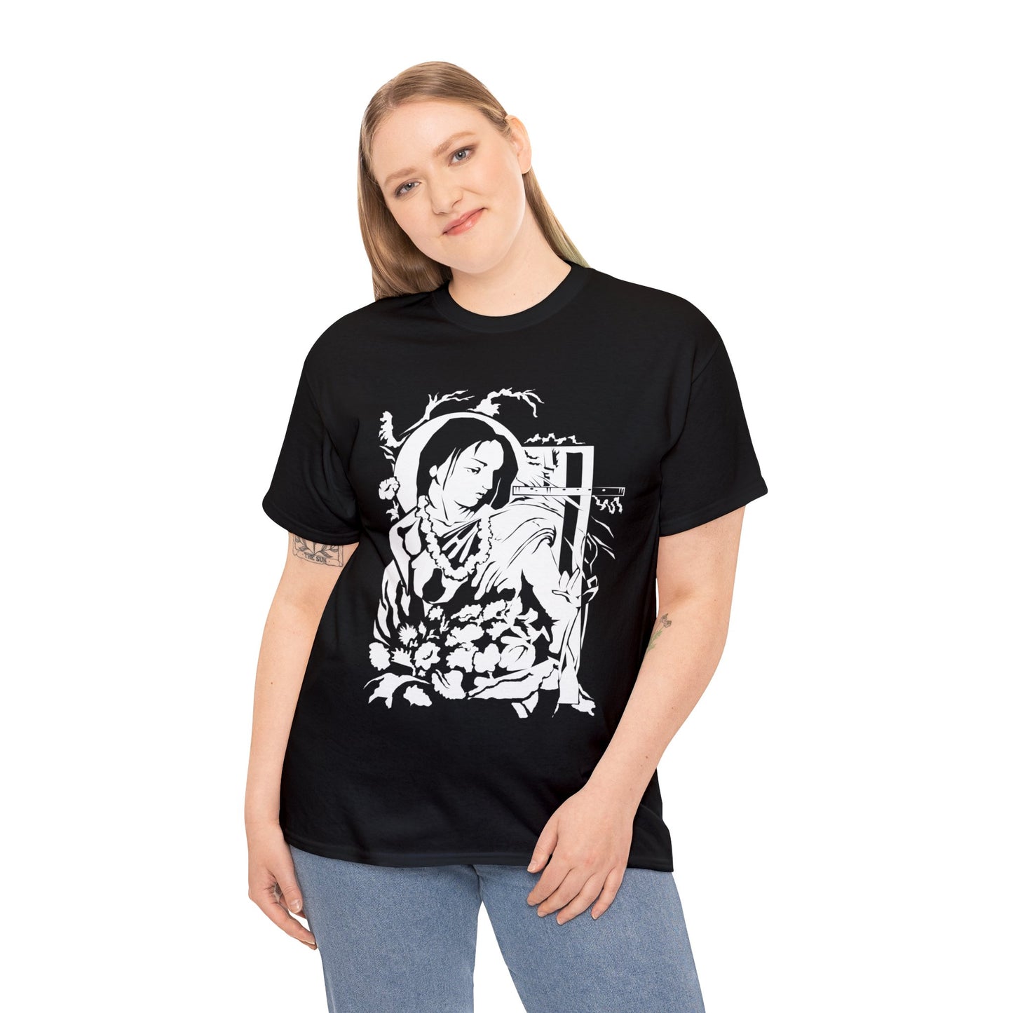 Krishna - God of Compassion - Design on Unisex Heavy Cotton Tee
