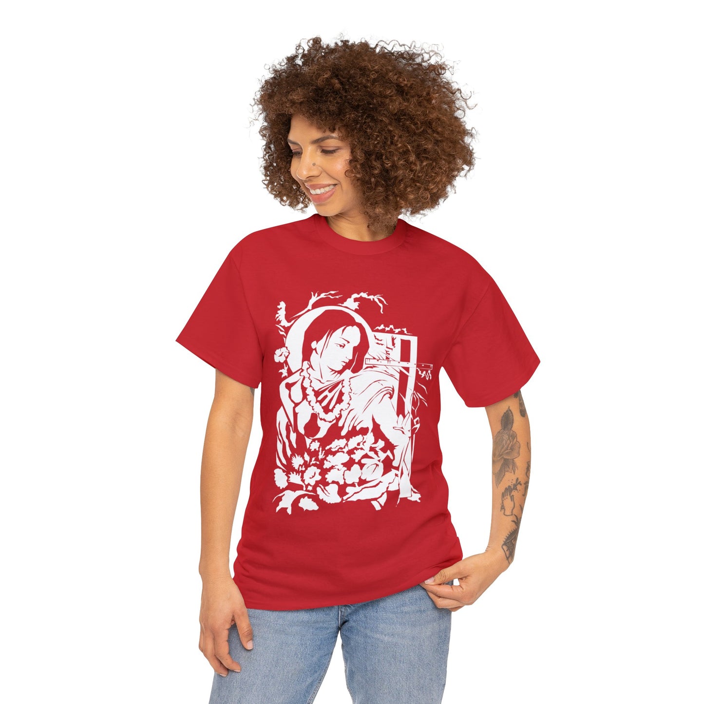 Krishna - God of Compassion - Design on Unisex Heavy Cotton Tee