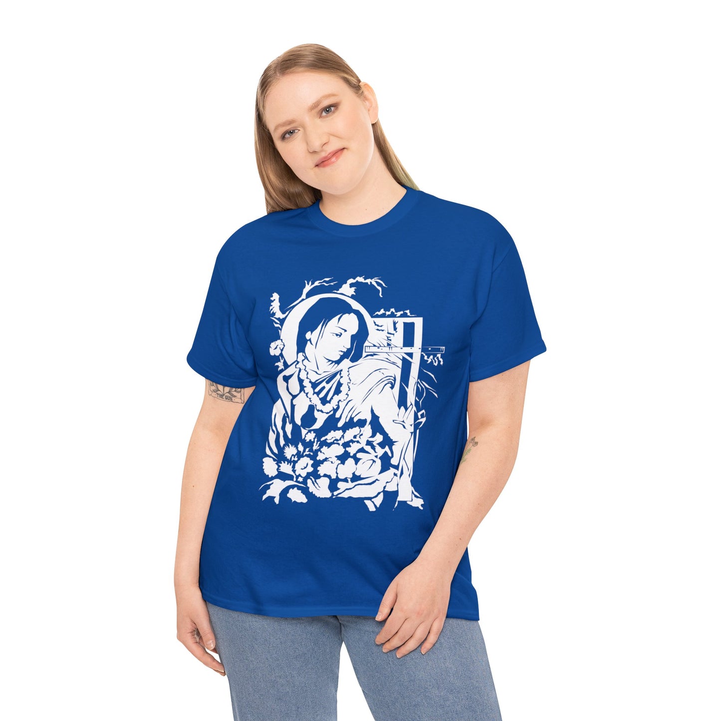 Krishna - God of Compassion - Design on Unisex Heavy Cotton Tee