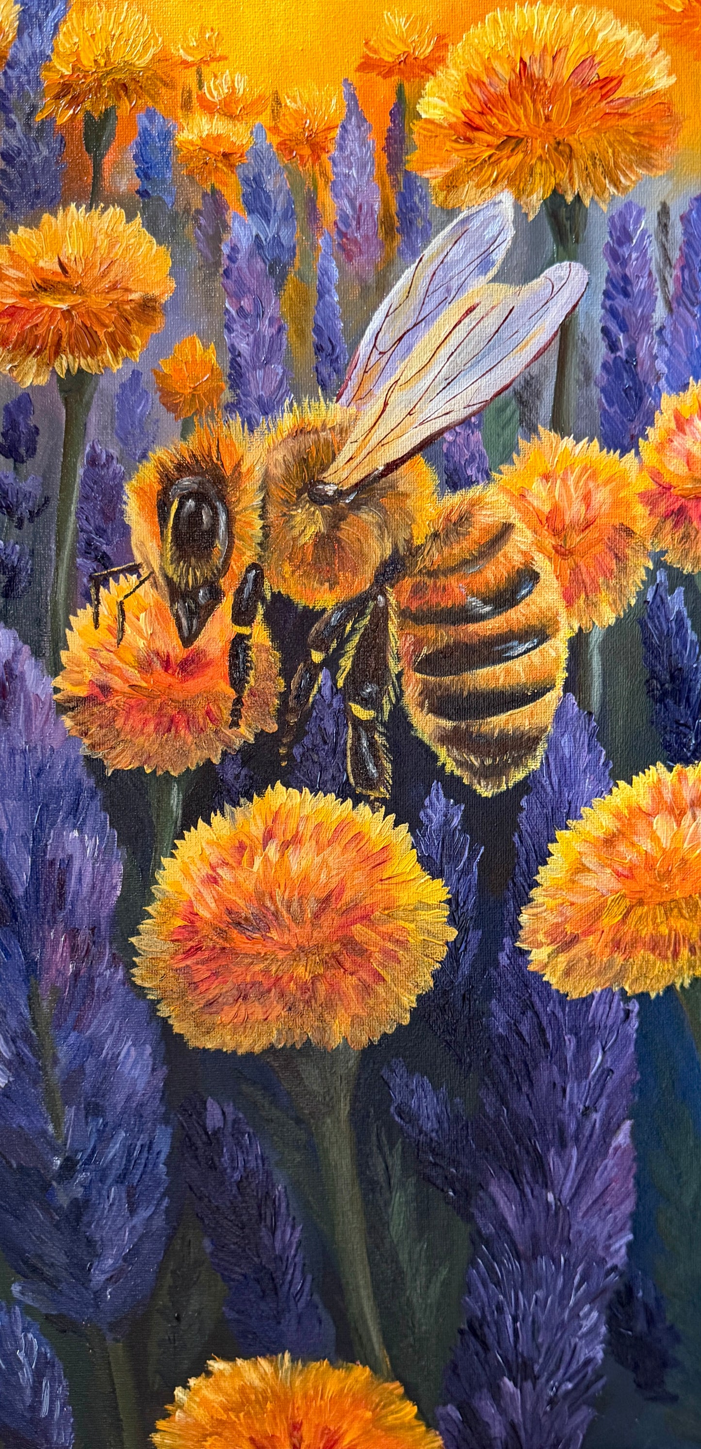 Limited Edition Prints- Bee with Marigold