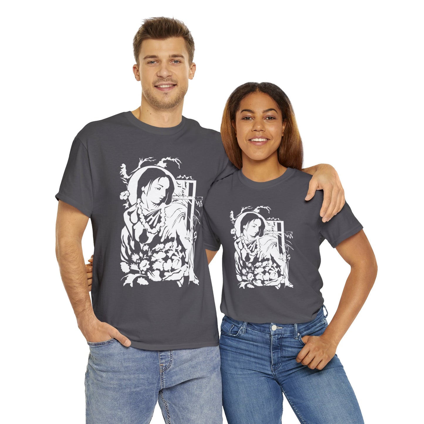 Krishna - God of Compassion - Design on Unisex Heavy Cotton Tee