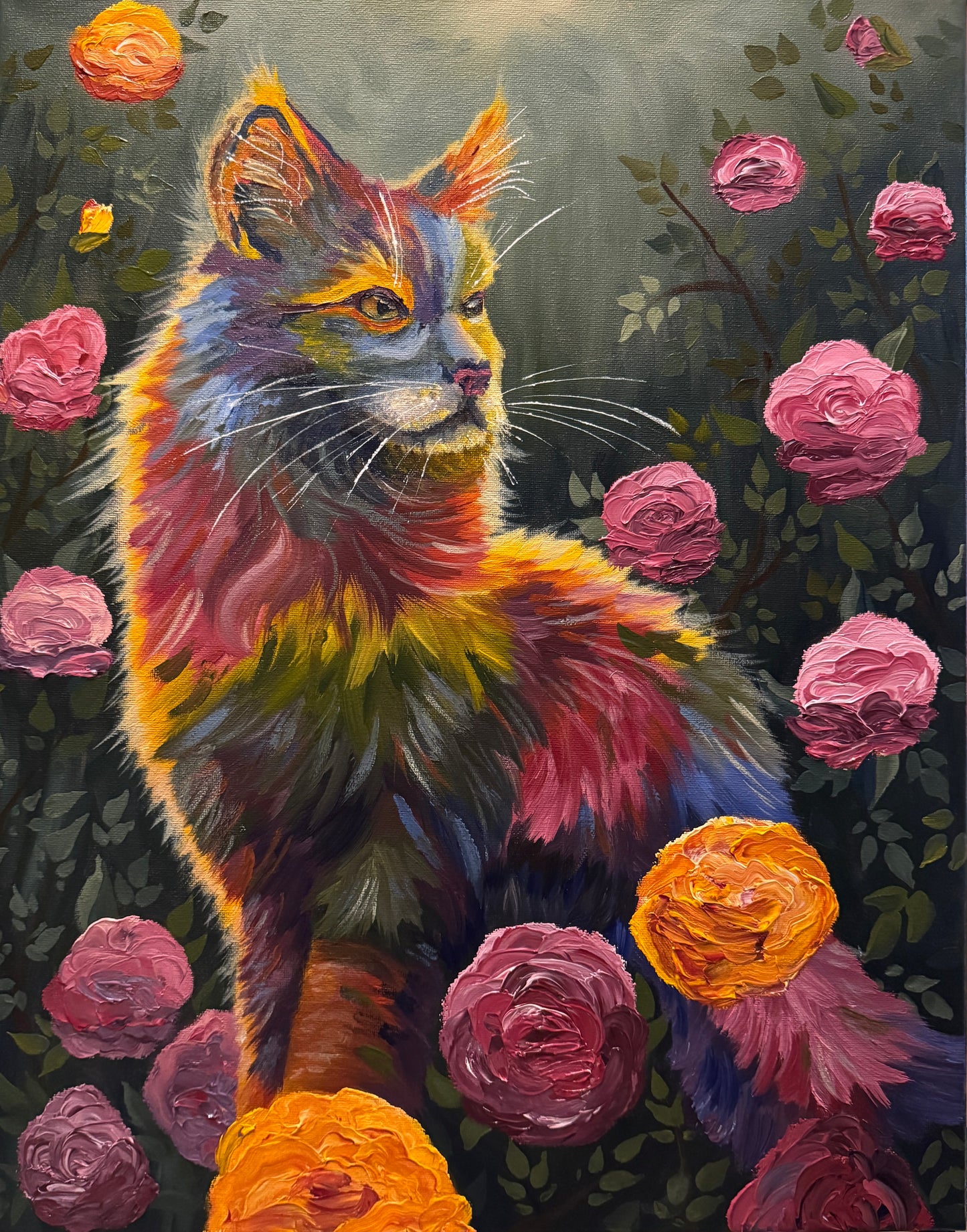 Rainbow: Cat In The Rose Garden