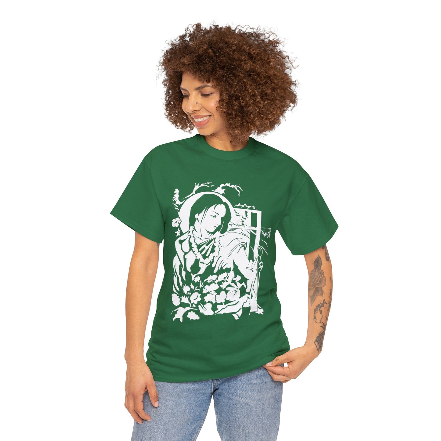 Krishna - God of Compassion - Design on Unisex Heavy Cotton Tee