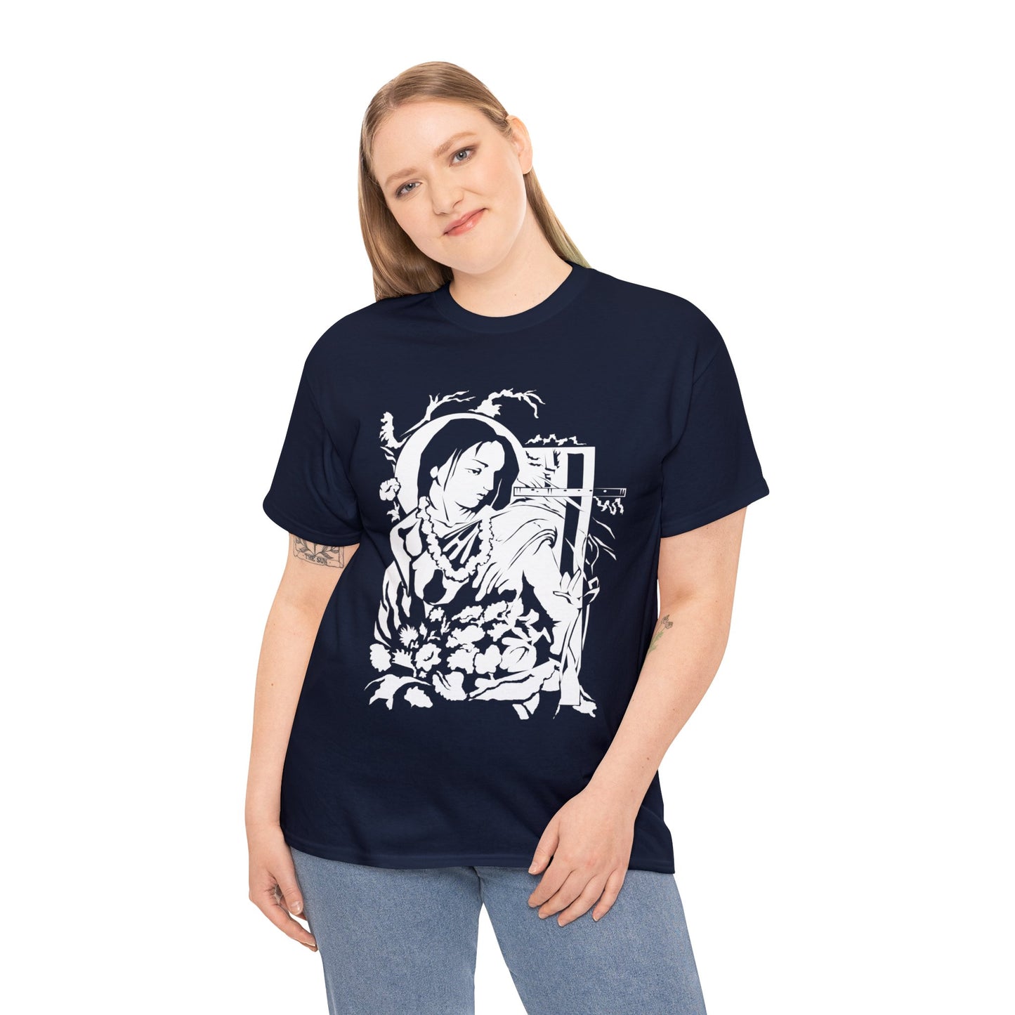 Krishna - God of Compassion - Design on Unisex Heavy Cotton Tee
