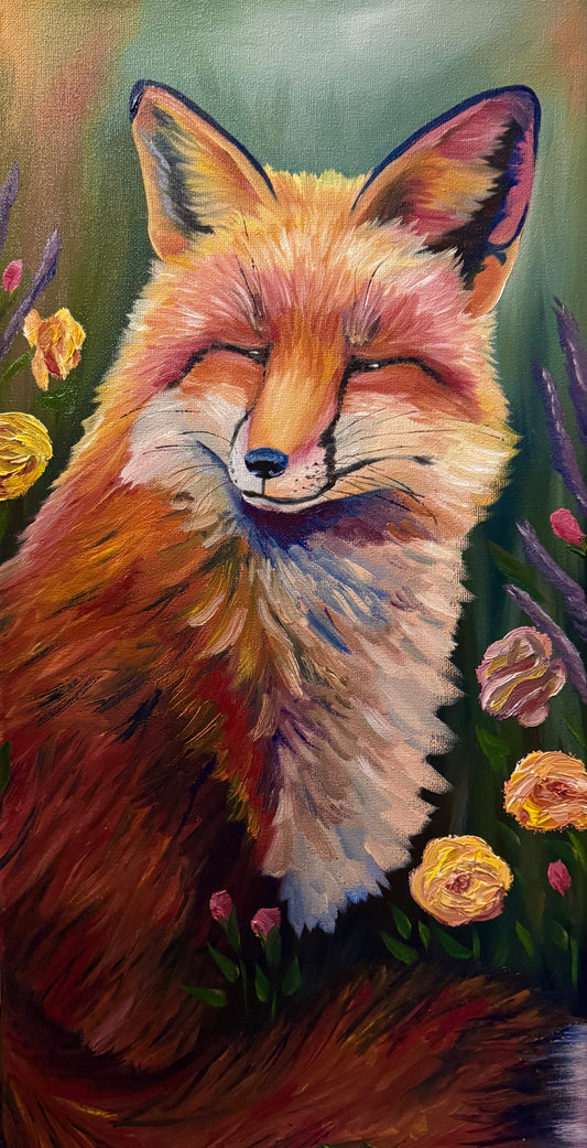Rainbow: Red Fox In The Rose Garden
