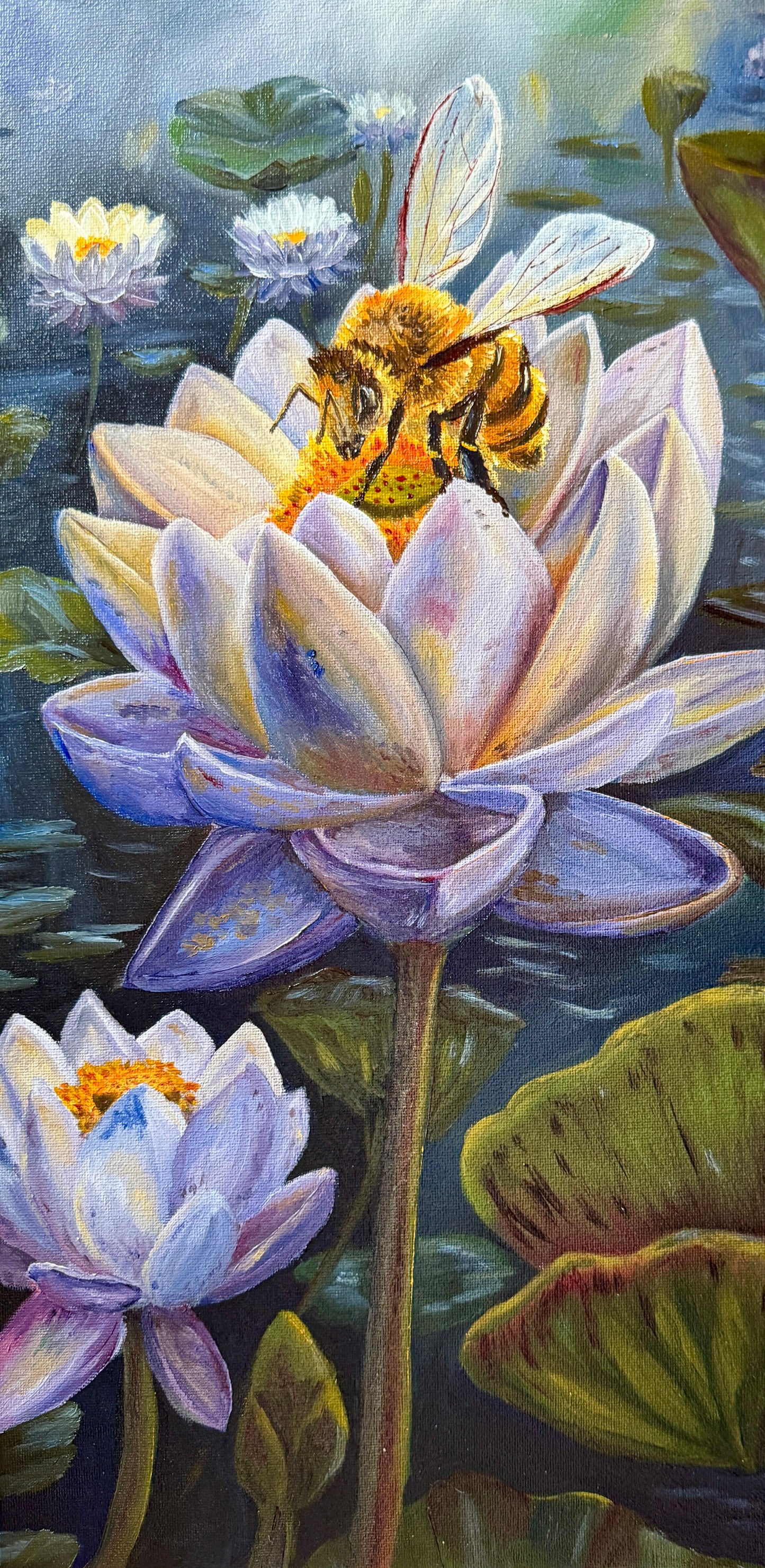 Limited Edition Prints- Bee with Lotus