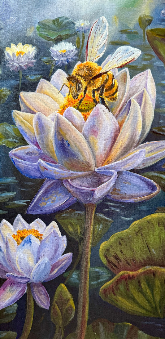 Bee with Lotus